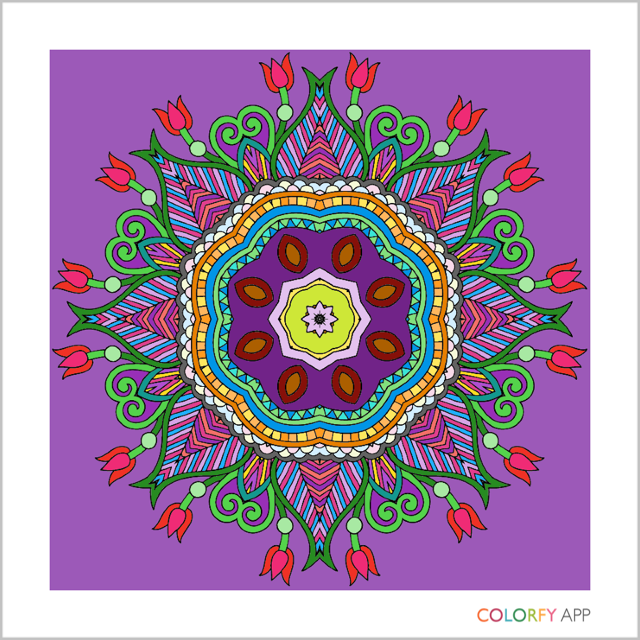 Vivid mandala, super complicated