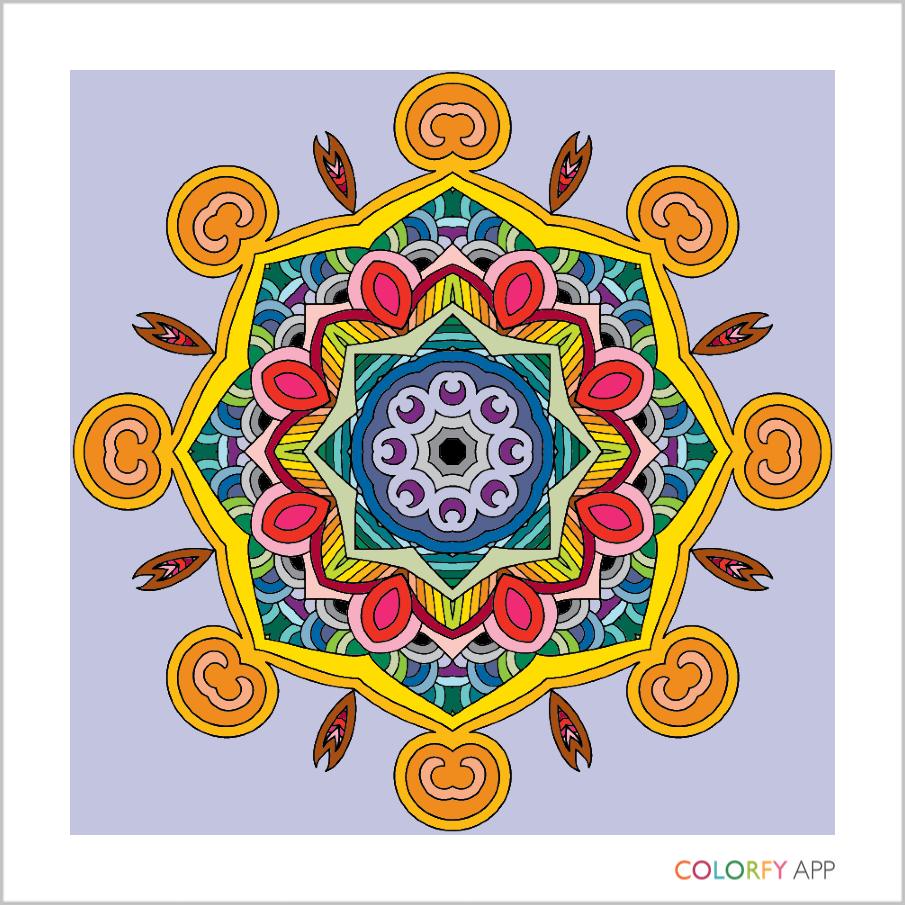 Rainbow mandala, complex